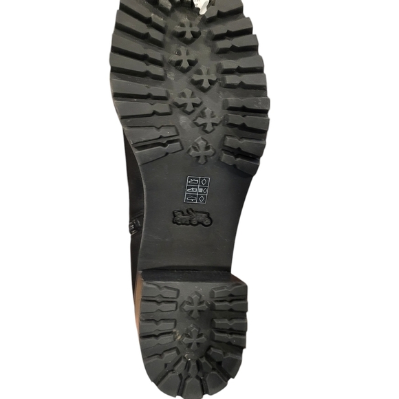 Coach Women's Joy Leather Boots Chunky Heel Size 9.5B - Picture 4 of 9